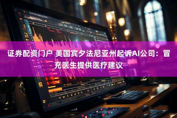 证券配资门户 美国宾夕法尼亚州起诉AI公司：冒充医生提供医疗建议